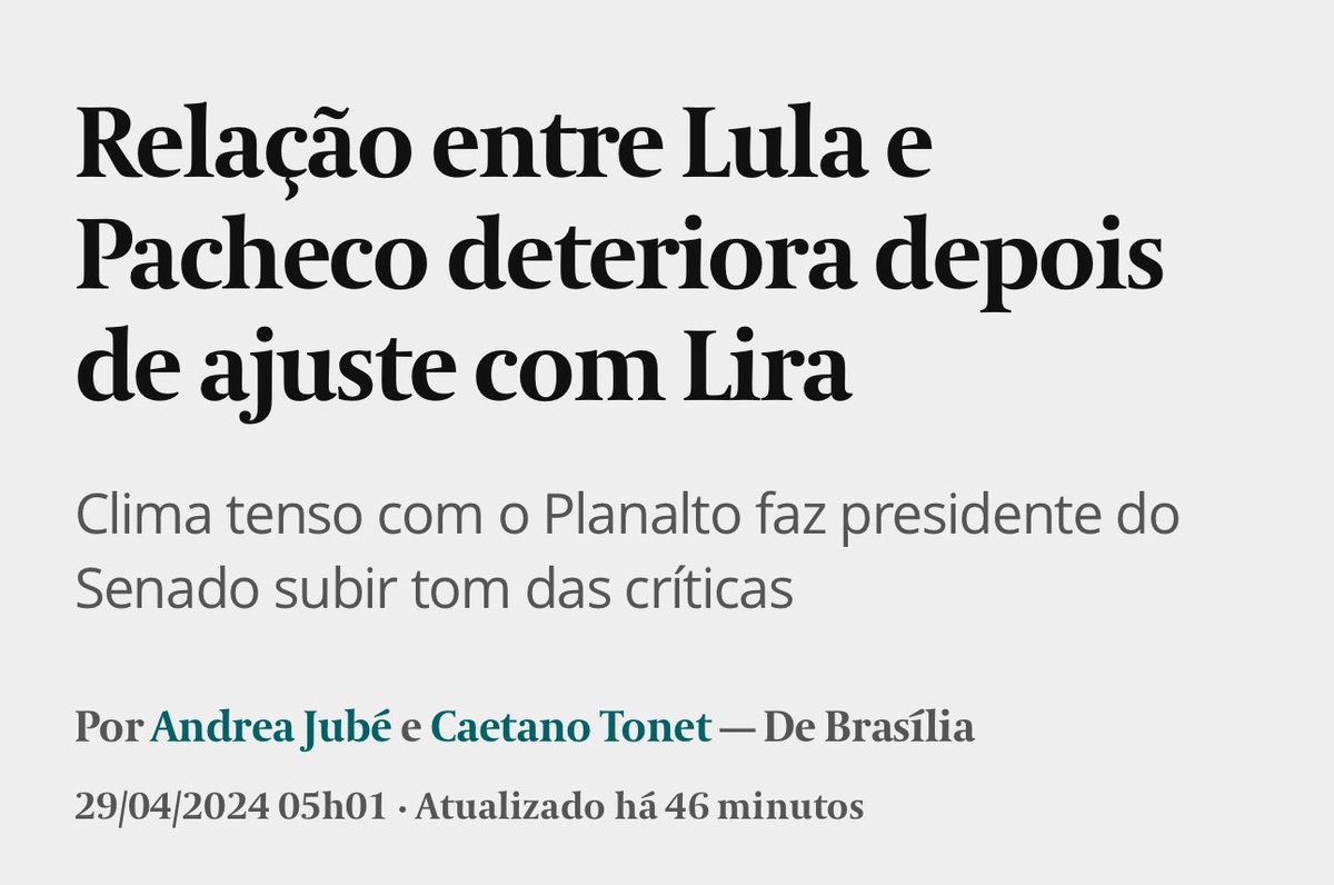 PREPAREM O BOLSO QUE LÁ VEM EMENDA!