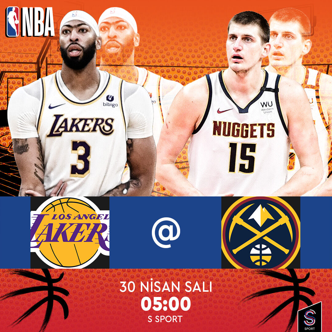 Los Angeles Lakers ilel Denver Nuggets'ın karşı karşıya geleceği maç bu akşam canlı yayınla S Sport ve S Sport Plus’ta! @mislicom 🗓️ 30 Nisan Salı ⏰ 05:00 📺 S Sport