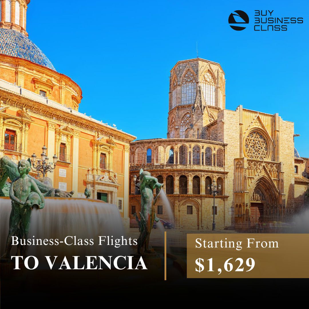 Upgrade your spring escape to Valencia with the luxury of business class travel. From vibrant festivals to stunning beaches, immerse yourself in Spain’s coastal gem with unparalleled comfort and style. Book now. 🌞✈️ #Valencia #SpringTravel #businessclass #buybusinessclasstickets