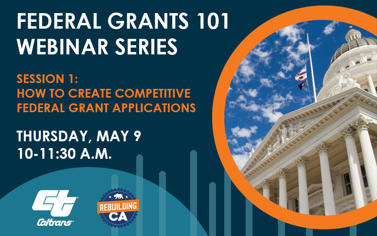 Federal Grants 101: Get expert guidance on applying for Competitive Federal Grant Programs under #IIJA. 🚧 Hear from successful CA grant applicants about strategies, best practices, and more! ▶ Learn More & Register: bit.ly/3PUzEzj #Infrastructure @CA_Trans_Agency