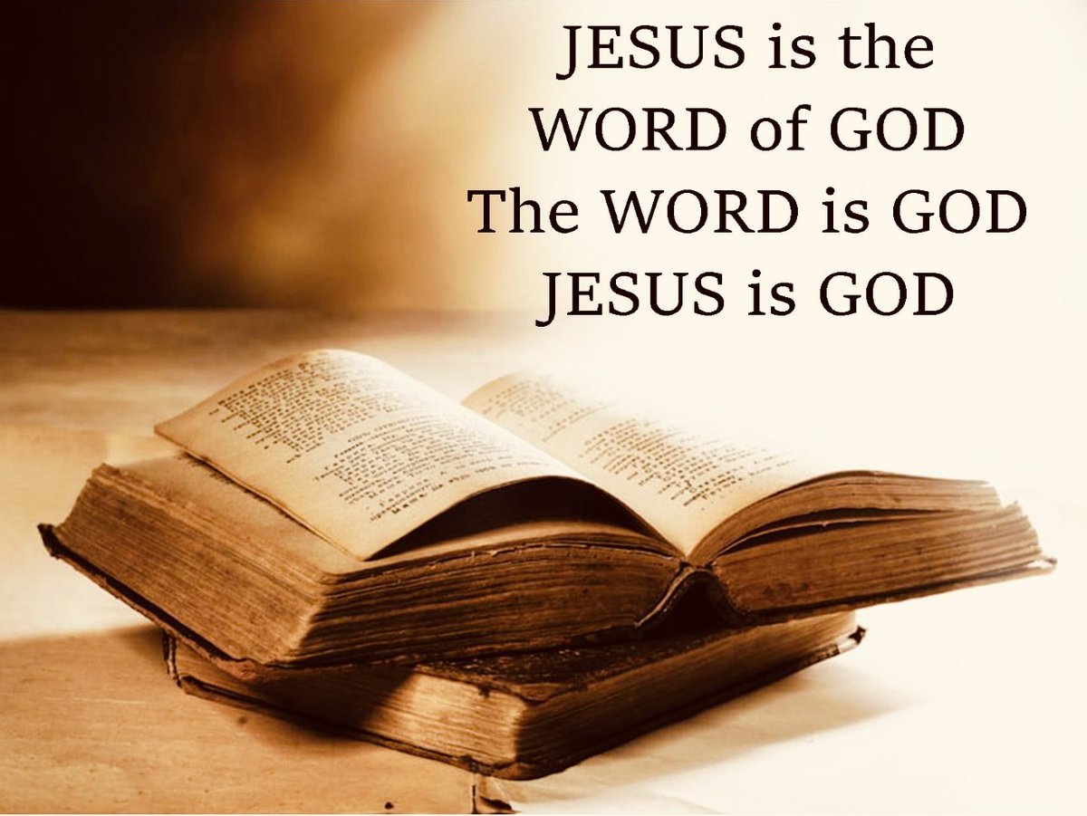 John 1:1 “In the beginning was the Word, and the Word was with God, and the Word was God.” ✝️🔥