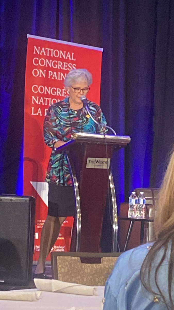 @DrKathleenRoss1 shares about #pain “It is everyone’s business, it is no one’s business” @GovCanHealth @pain_canada @CanadianPain #NationalCongressonPain