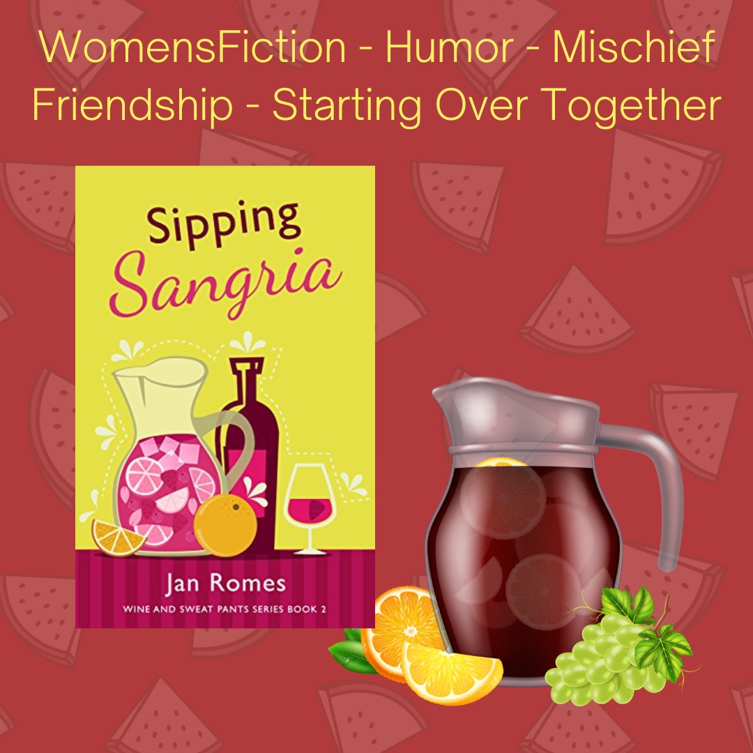 Elaina, Tawny, Steph, & Grace continue their journeys to get life right-side-up with humor, mischief, chaos, & a little Sangria. 🍷 (bk 2 Wine & Sweat Pants Series) Womens Fiction - Kindle Unlimited tinyurl.com/mpe9ukkm