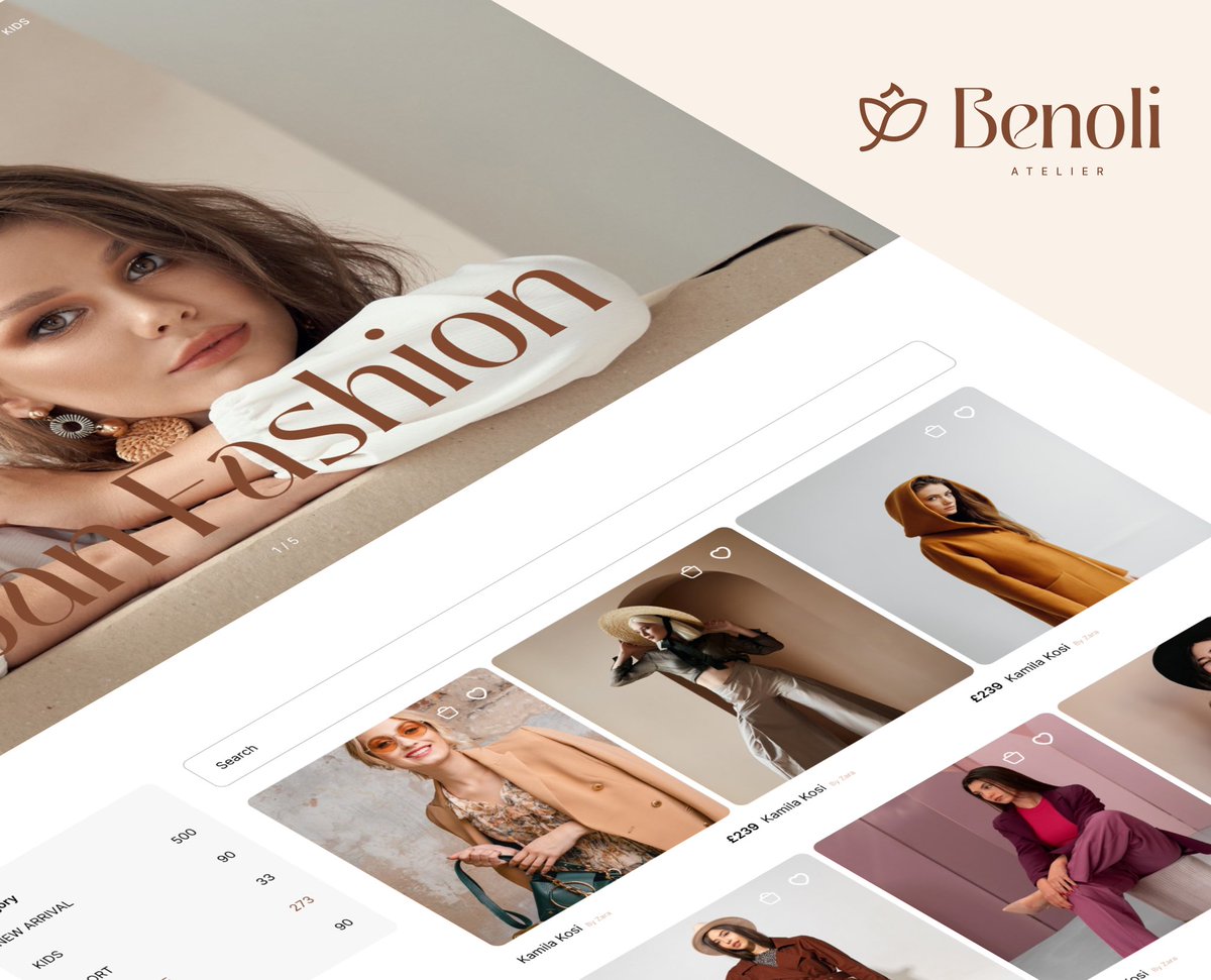 Fusing fashion with functionality for Benoli. 🔍 #uiux #webdesign #branding