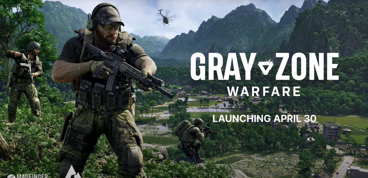 L'accès anticipé de Gray Zone Warfare débutera le 30 avril sur PC, si vous voulez suivre le jeu et son actu, je vous recommande le frérot @Altis_Teen 💪.