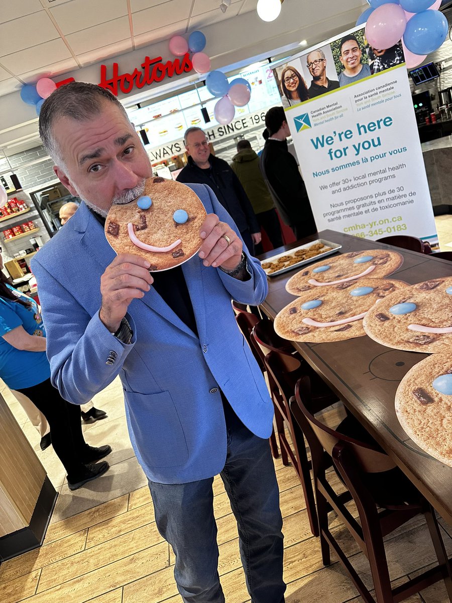 This is SmileCookie week at Tim Hortons! Making them is not as easy as you think, but they taste great! 100% of the proceeds from every SmileCookie sold in Aurora go to support CMHA York Region & South Simcoe, so be sure to pick one up. I won't be making them all, I promise!…