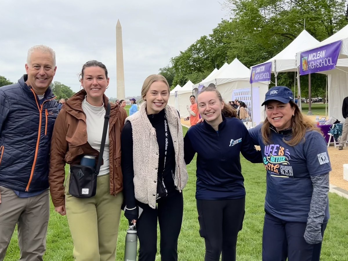 David Whitestone, Sarah Crossan, Bella Linden, Molly Broughton and Susan Lafferty had a great time at @BestBuddiesVADC's Friendship Walk this weekend! Thanks to all who came out to support a fantastic cause.