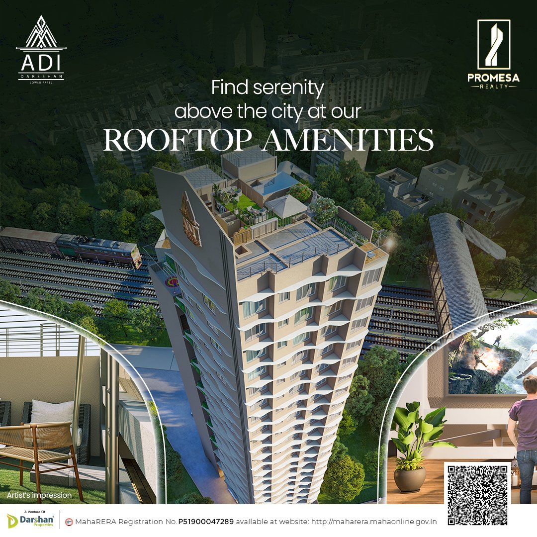 Our rooftop amenities redefine opulence, offering a haven above the city hustle. Unveil a new level of sophistication.

#PromesaRealty #AdiDarsshan #SouthBombay #Mumbai #RealEstate #HomeInSouthBombay #Residential #RealEstateInvestment #Amenities #PromesaLiving #RoofTopAmenities