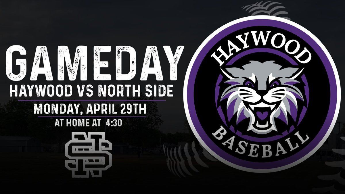 Haywood Baseball: 🆚 | North Side Indians 🗓️ | 4-29-24 ⏰ | 4:30(V) 📍 | Haywood High School #haywoodtomcats
