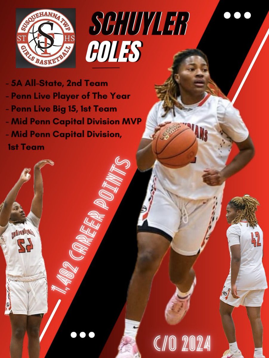 Charles P Vaughn (@coachabb) on Twitter photo Shout out to <a href="/skyecoles13/">Schuyler Coles</a> for a stellar High School career!!! ❤️🤍❤️🤍❤️🤍
1,000 pts✅
All-State✅✅
Penn Live POY✅
Penn Live Big 15✅✅
ConferenceMVP✅✅
All-Conference 1st Team ✅✅✅
Conference Champion✅
Next up <a href="/UNewHavenWBB/">New Haven Women's Basketball</a> 💪🏽💪🏽 Shout out to <a href="/skyecoles13/">Schuyler Coles</a> for a stellar High School career!!! ❤️🤍❤️🤍❤️🤍
1,000 pts✅
All-State✅✅
Penn Live POY✅
Penn Live Big 15✅✅
ConferenceMVP✅✅
All-Conference 1st Team ✅✅✅
Conference Champion✅
Next up <a href="/UNewHavenWBB/">New Haven Women's Basketball</a> 💪🏽💪🏽