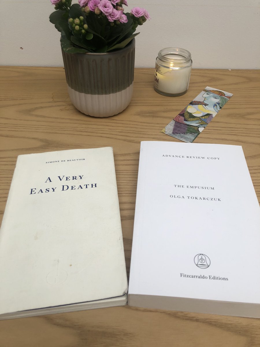 Finishing off one visibly filthy (and excellent) @FitzcarraldoEds book to start a fresh white one and it seems my spring reading has taken on an institutional motif. Ready for the shift from medical ward to sanatorium. Dreaming of bland food, mountain air and treatments.