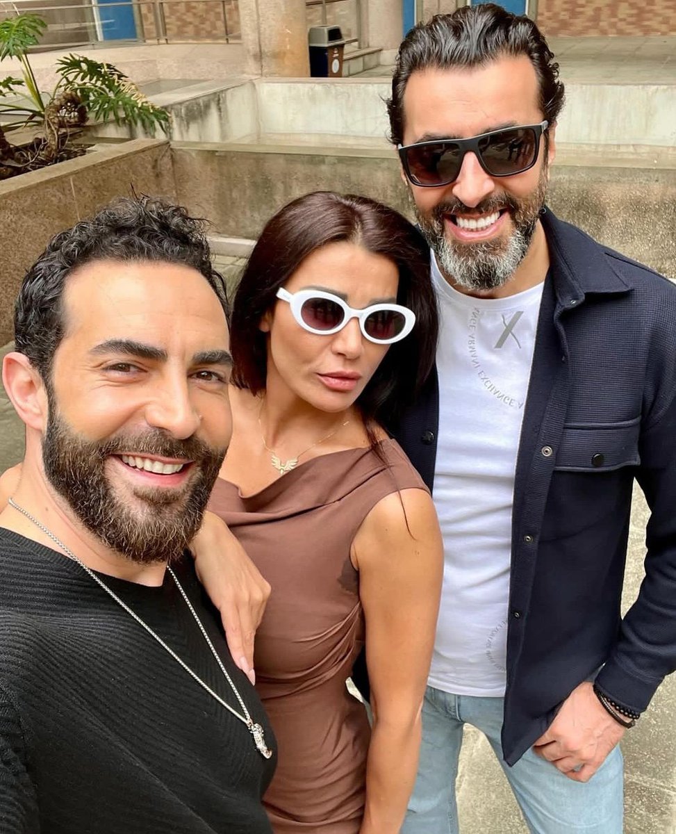 نجوم مسلسل #قلب_اسود #نادين_الراسي #باسم_ياخور و #كارلوس_عازار @NadineElRassi @carlosjazar @BassemYakhour