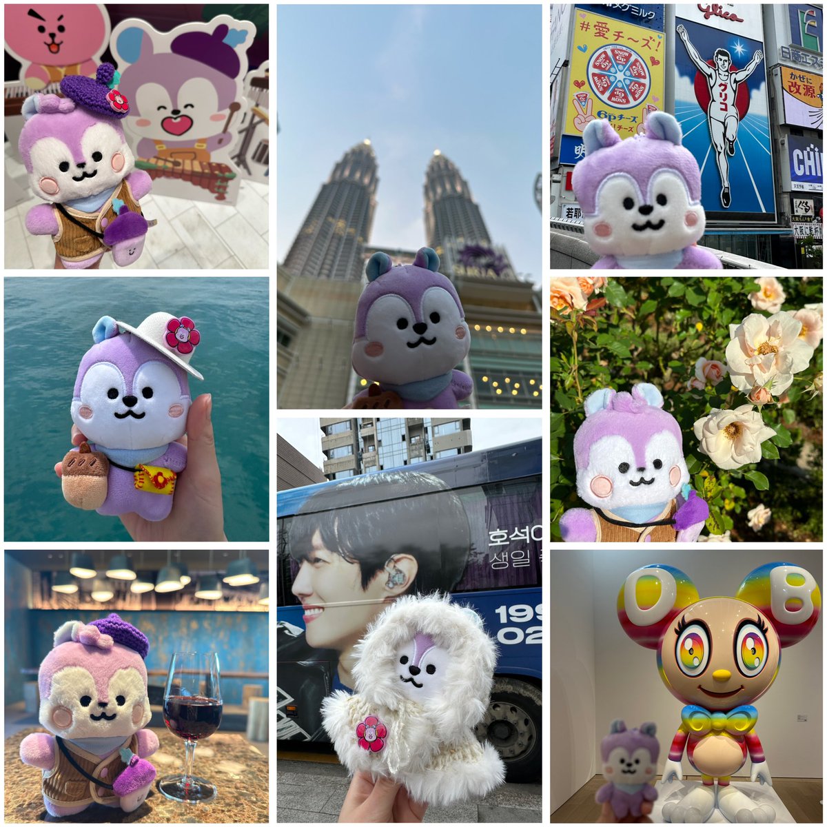 #travellingMang #TravelMang 
Let me join➰ 🚄✈️🛳️

Mangie went 🇲🇾🇰🇷 and many places in Japan with me so far₍ᐢo̴̶̷̤  ̫ o̴̶̷̤ᐢ₎ ✨

(I brought my oldest masked Mang tatton to PTD LV but I didn’t take photo🤦‍♀️)