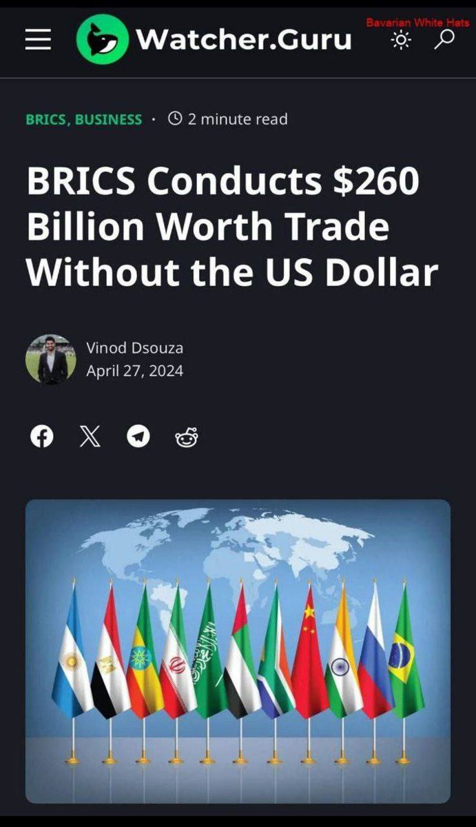 BRICS does $260 billion worth of trade without the US dollar

The BRICS countries aim to eliminate the US dollar from all global trade and transactions by 2025. The bloc's aim is to place local currencies above the US dollar to strengthen domestic economies and businesses.