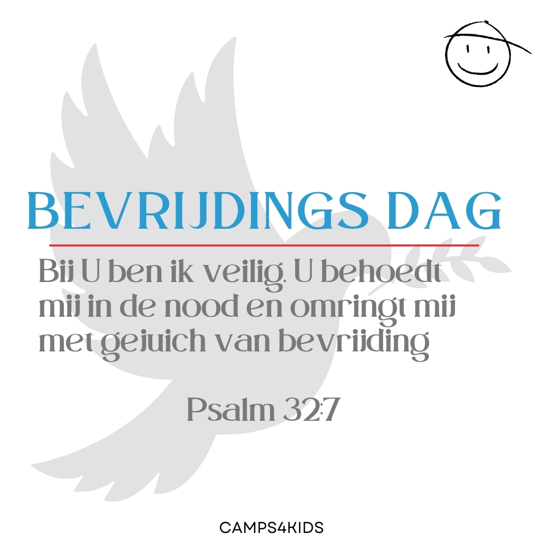 Op Bevrijdingsdag herdenken we de moed en opoffering van hen die vochten voor onze vrijheid. Laten we dankbaar zijn voor de vrijheid die we vandaag koesteren en ons inzetten voor vrede en tolerantie. 🕊️🌟 #kinderen #kampen #Jezus