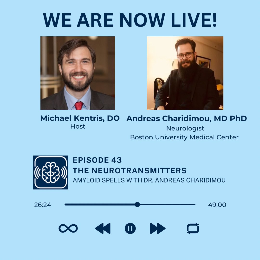 On popular demand, we are live once again with Dr. @a_charidimou! 🧠 This time we have covered all about amyloid spells! 🪄 🩸clinical features 🩸pathophysiology 🩸differentials 🩸when to start anti seizure meds 🩸neuroimaging 🩸and more!! Tune in now⤵️…