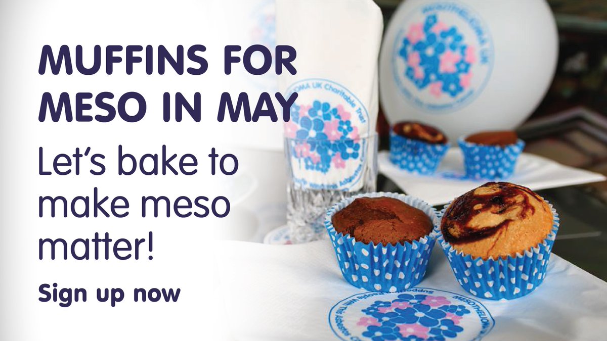 Only a few days to go! Make sure you join us this May for our best Muffins for Meso yet🧁

Sign up now at mesothelioma.uk.com/muffins-for-me…

#muffinsformeso #makemesomatter