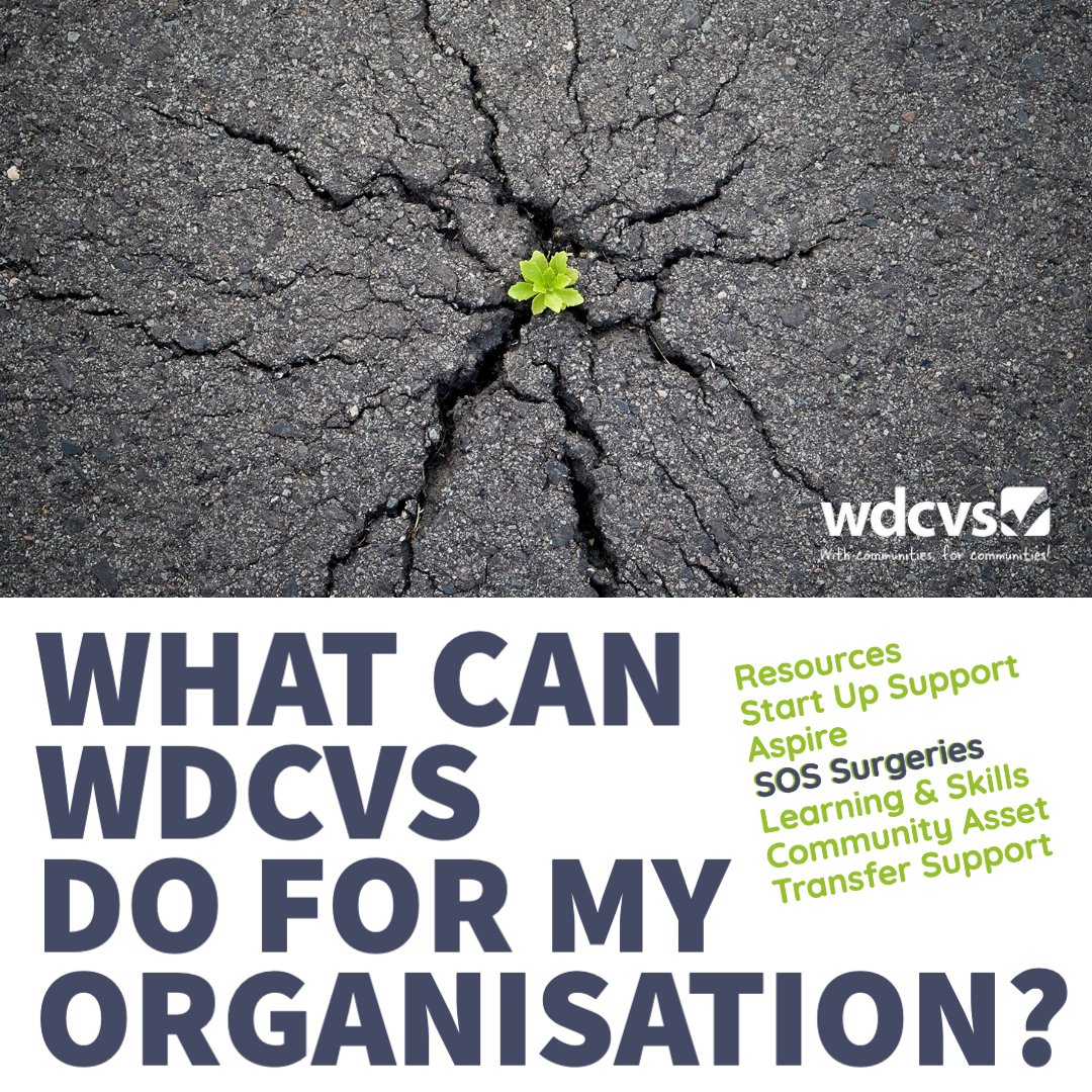 We have spaces available this week for Organisational Support Surgeries - Thursday 2 May at 2pm and 3pm We can review your governing documents, help identify potential funders or both. To book an appointment Contact 0141 941 0886 or info@wdcvs.com wdcvs.com/sos-strong-org…