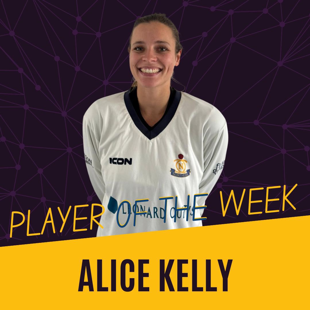 This weekends player of the week goes to Alice Kelly for her 3/57 and 13 in the 4th XI losing cause at Merseyside Sports and Cultural Club. Well done to all 🏏 #TGCP