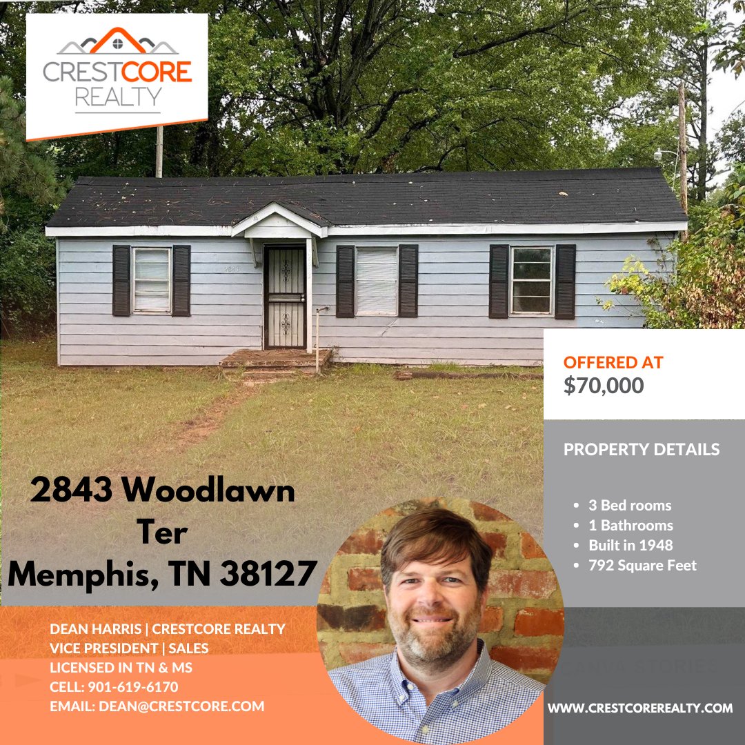 What a great addition to your rental portfolio this will be. This property is located near jobs and commerce. #realestate #realestateinvestment #Justlisted #sold #broker #mortgage #homesforsale #ilovememphis #memphistennessee #Memphis