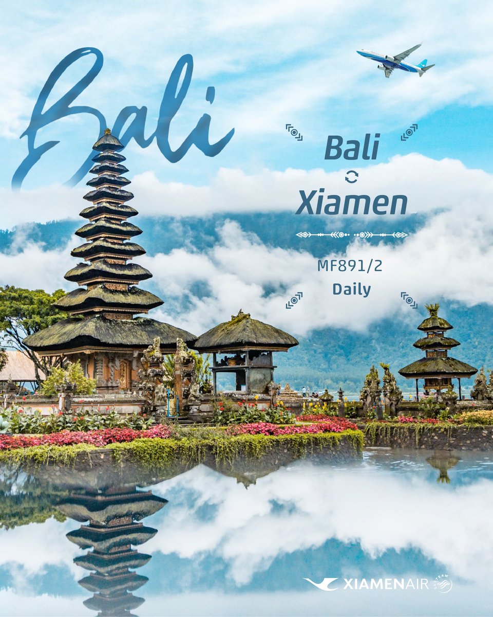 🌴 Explore the wonders of Bali with #XiamenAirlines! From volcanic adventures to serene island getaways, discover a blend of culture, nature, and cuisine like never before. Book now for an unforgettable journey! #BaliToXiamen