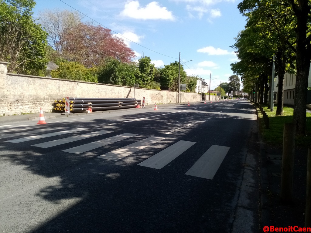 #Caen travaux avenue Clemenceau