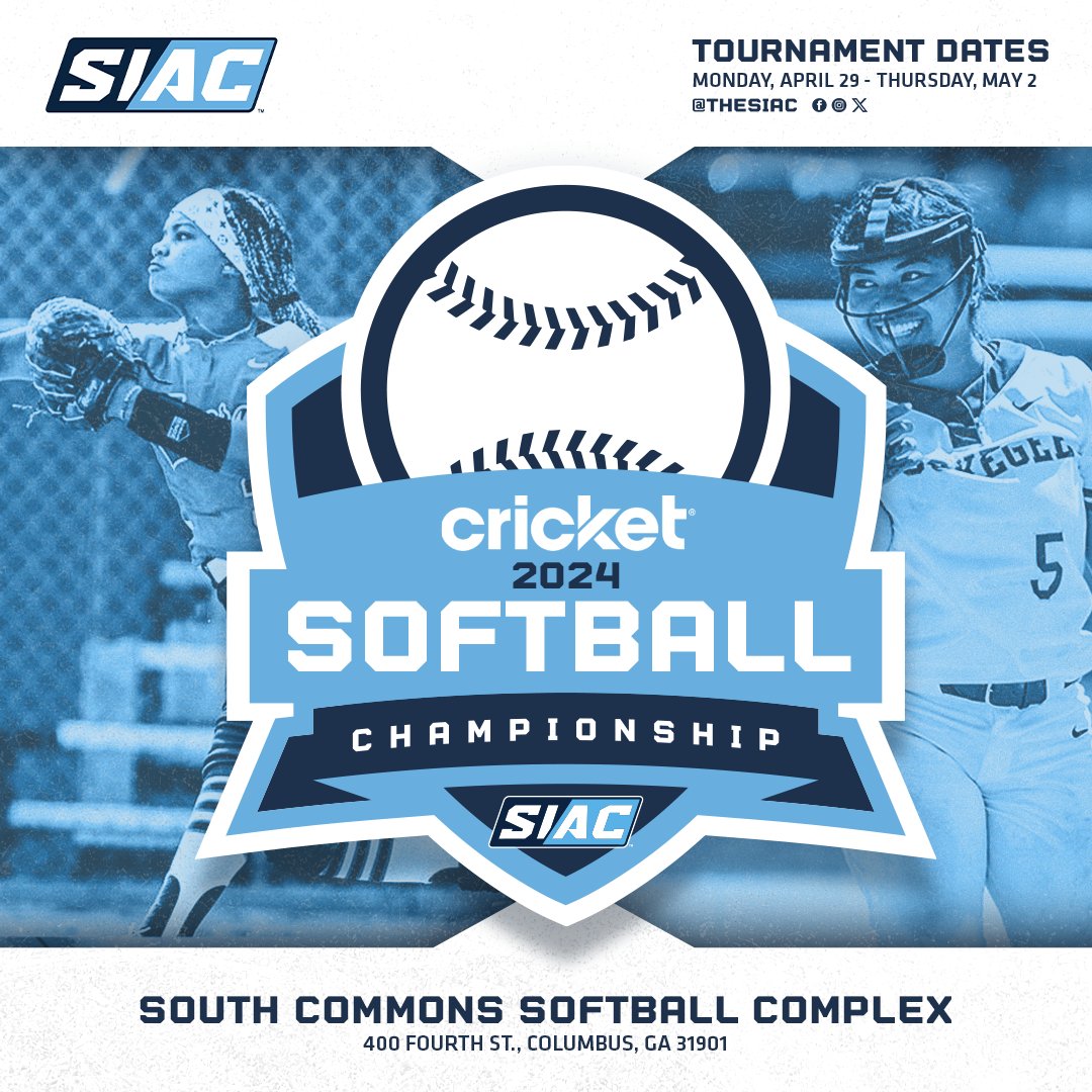 The 2024 Cricket SIAC Softball Championship Tournament begins today! Visit the link in our bio to follow the excitement! 🥎 🏆 #SIAC #SIACSB #LeadersRiseHere