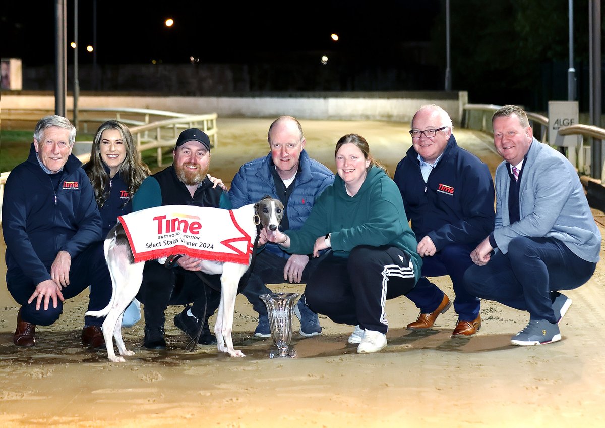 🏆 Droopys Fidget won the €10,000 Time Greyhound Nutrition Select Stakes Final on Saturday night. Read all about it on with @Drakesport on bit.ly/4benTvU #SelectStakes #GoGreyhoundRacing #ThisRunsDeep