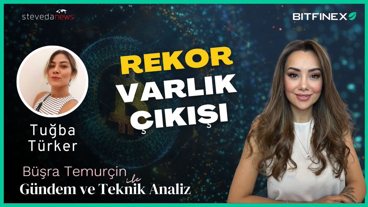 “Rekor Varlık Çıkışı” Saat 21:00'de '@BusraTemurcin ile Gündem ve Teknik Analiz' programımızda genel piyasa analizi ile sizlerle olacağız. Bu gece muhteşem bir yayın sizleri bekliyor, kaçırmayın! Konuk: @tugbachain 📌 youtube.com/live/yoHPBPkHT…