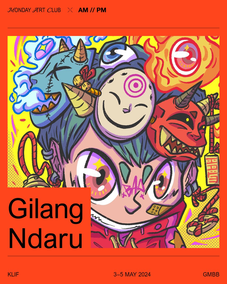 Bringing "Classic of the Future" masterpiece, <a href="/nikojutsu/">Nicholas</a>, <a href="/dielamaharanie/">D I E L A</a> &amp; <a href="/gilangndaru/">gilangndaru</a> will be joining Monday Art Club X AM//PM at Kuala Lumpur Illustration Fair 2024🧑‍🎨

Join us as we celebrate KLIF at GMBB, 3rd - 5th May 2024🗓️