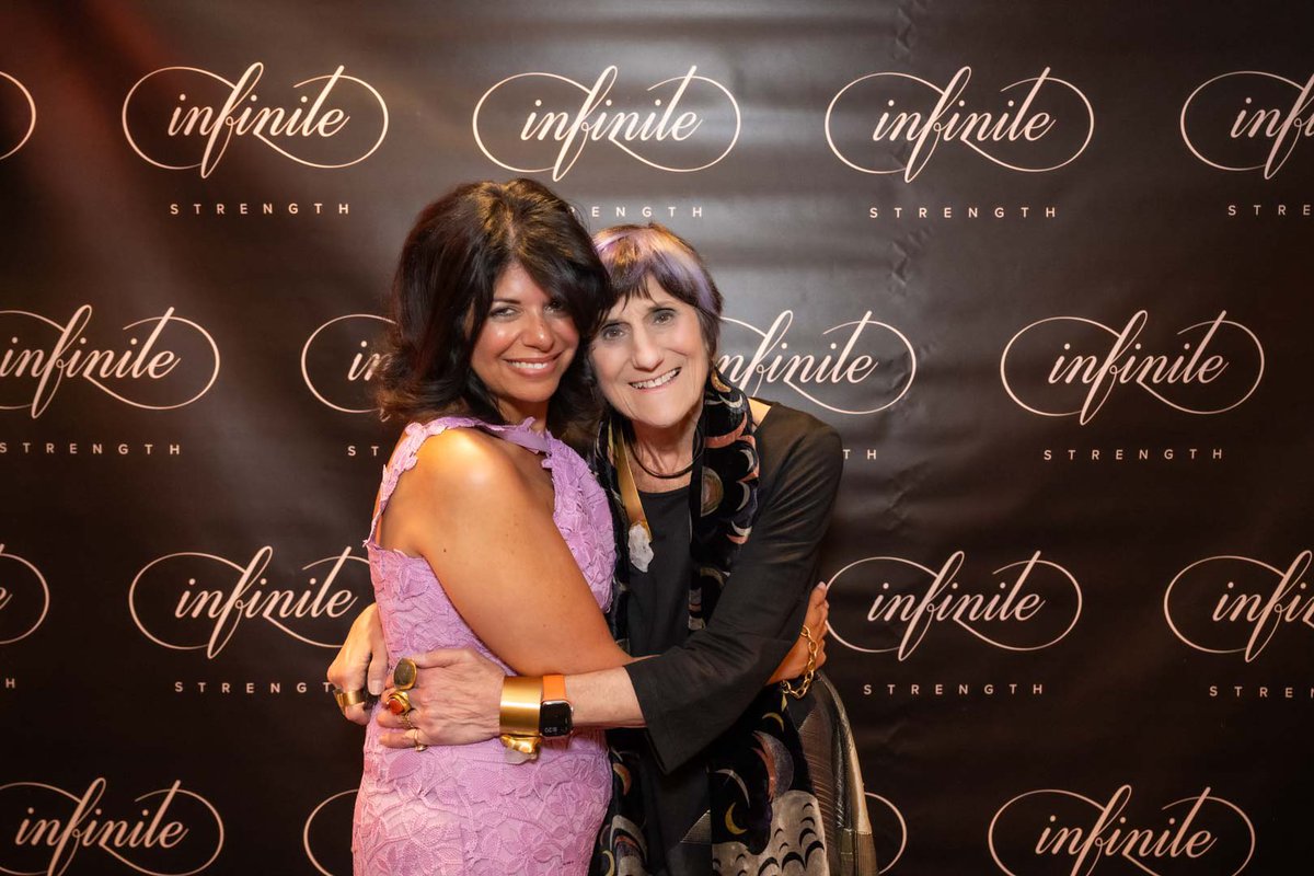 Still smiling as I think about the @InfiniteMBC gala. @rosadelauro I am so thankful to call you my friend! #BCSM