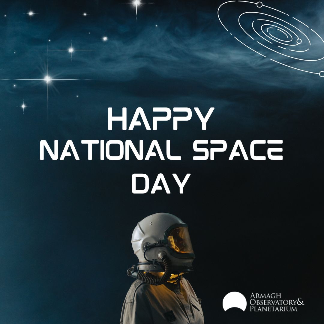 It's National Space Day!🪐 🌌 🔭 National Space Day is a day where we can celebrate all things Space (sounds like every day to us)! Today we will be working with over 370 school children and showing them the wonders of our universe in both our Planetarium and our Outreach dome!