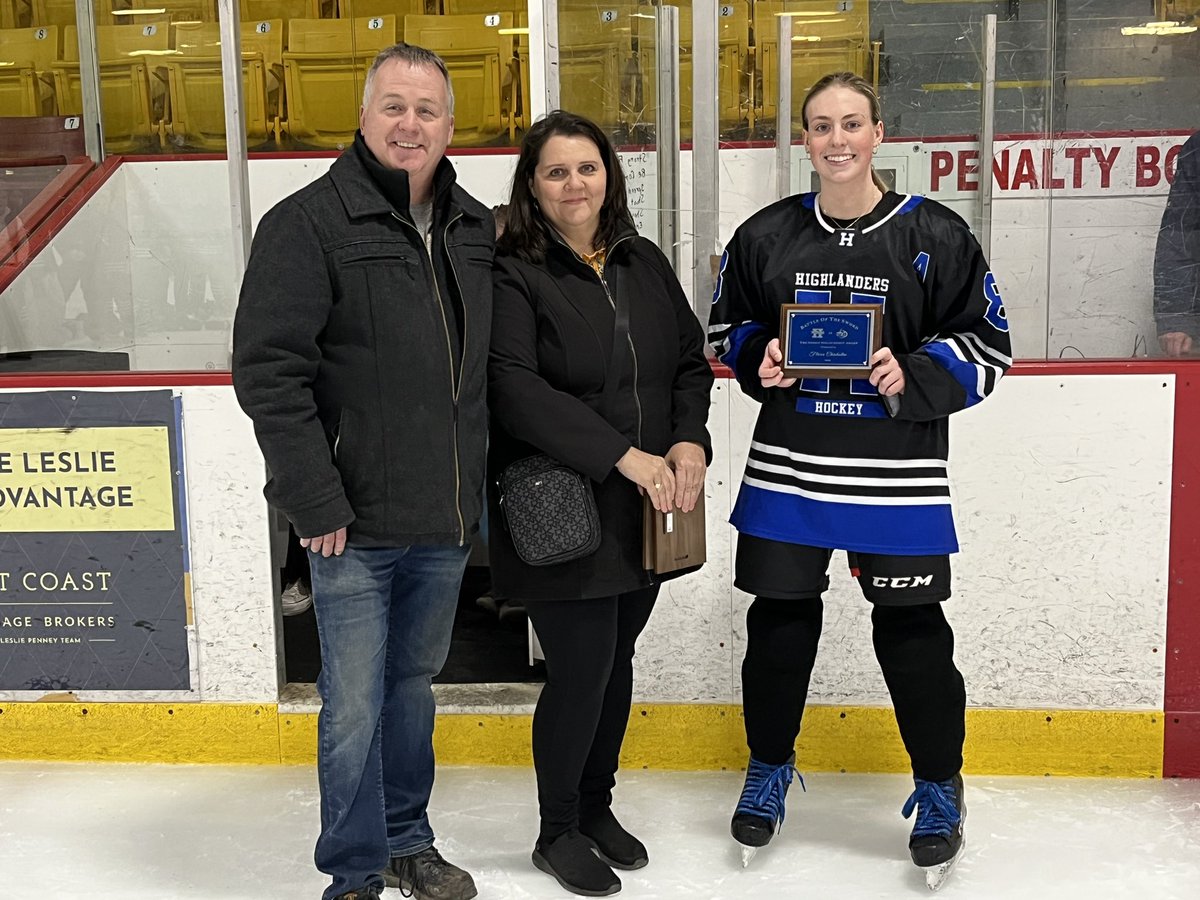 The Josh Nolan Award is given to a <a href="/GonzagaVikings/">Gonzaga High School</a> and <a href="/HHMhockey/">HHM Highlanders</a> player The award goes to the player who exemplifies dedication and a great sporting behaviour. This year’s winners were Gonzaga’s Noah Boland and Luci Thoms. Holy Heart’s Flora Chishlom and Noah Smith. Congrats!
