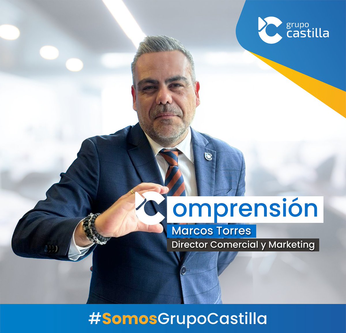 Hoy nos gustaría destacar uno de los valores esenciales de Grupo Castilla: la Comprensión 🤝. Y quien mejor que <a href="/Marcos_Torres_S/">Marcos Torres</a> , nuestro director Comercial y Marketing, para reflejarlo.

i.mtr.cool/vbbageimlf

#SomosGrupoCastilla