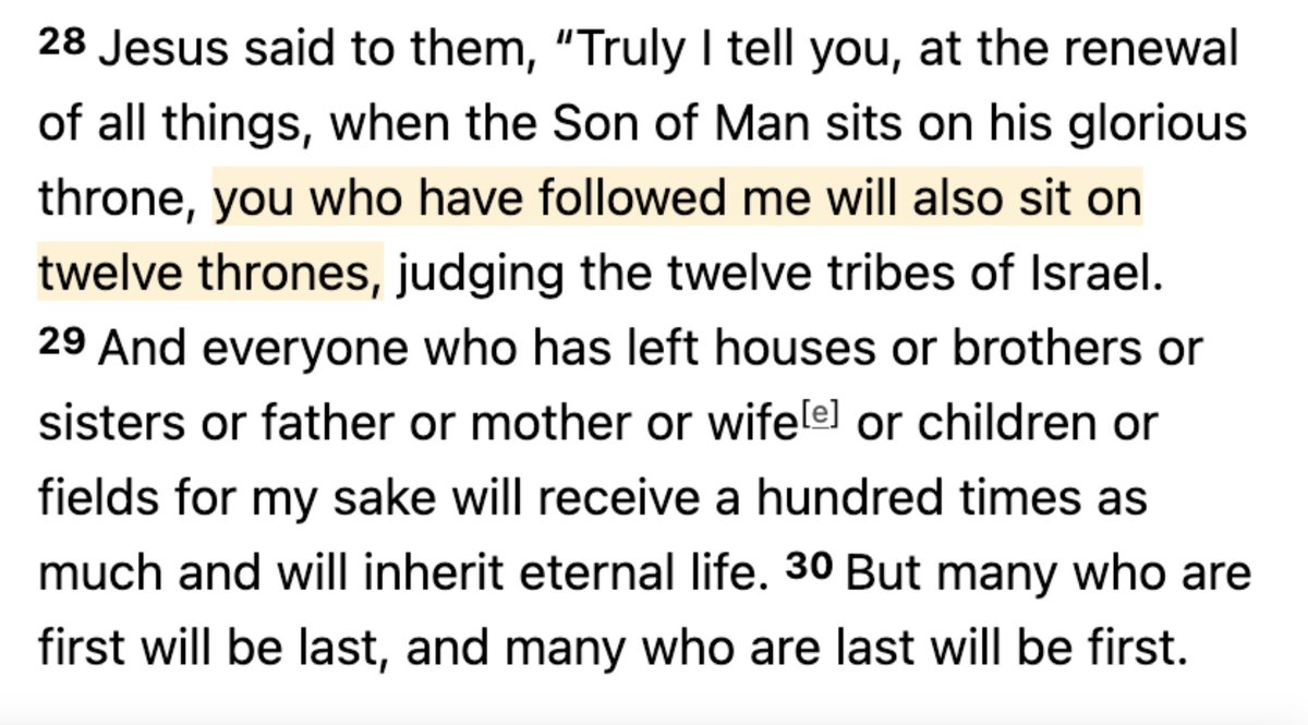 OSAS (Once Saved Always Saved ) + SF (Sola Fide, Faith Alone) 1/ Matthew 19:28 'Truly I tell you [...] will also sit on twelve thrones, judging the twelve tribes of Israel' Quiz: Judas going to be on a throne among the 12? Once Saved Always Saved or Saved by Faith Alone?