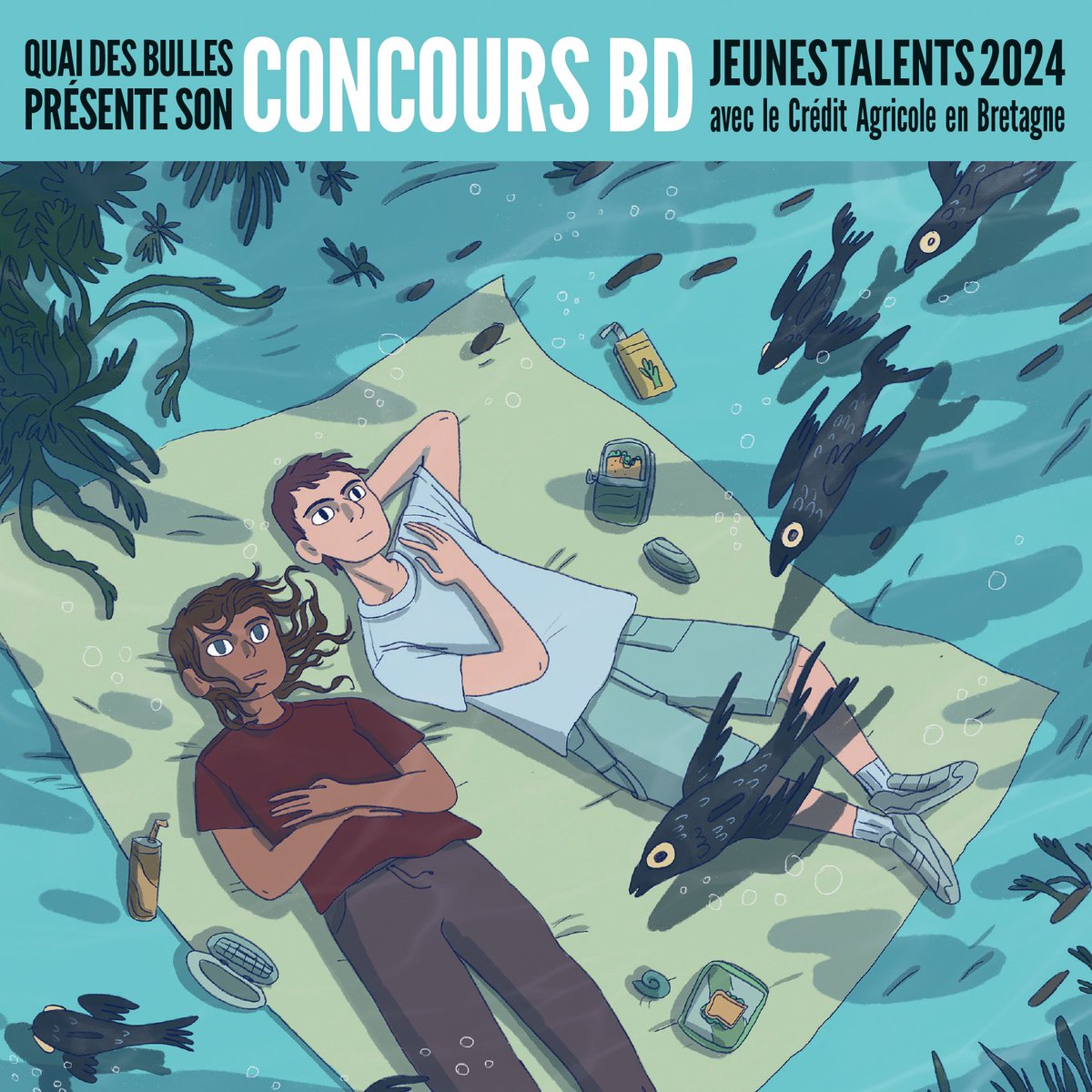 [Communiqué] Festival Quai des Bulles : le concours Jeunes Talents est lancé ! Les auteurs amateurs sont invités à réaliser et envoyer un projet en 1 ou 2 planches BD avant le 31 août 2024 bit.ly/3wbFmGo