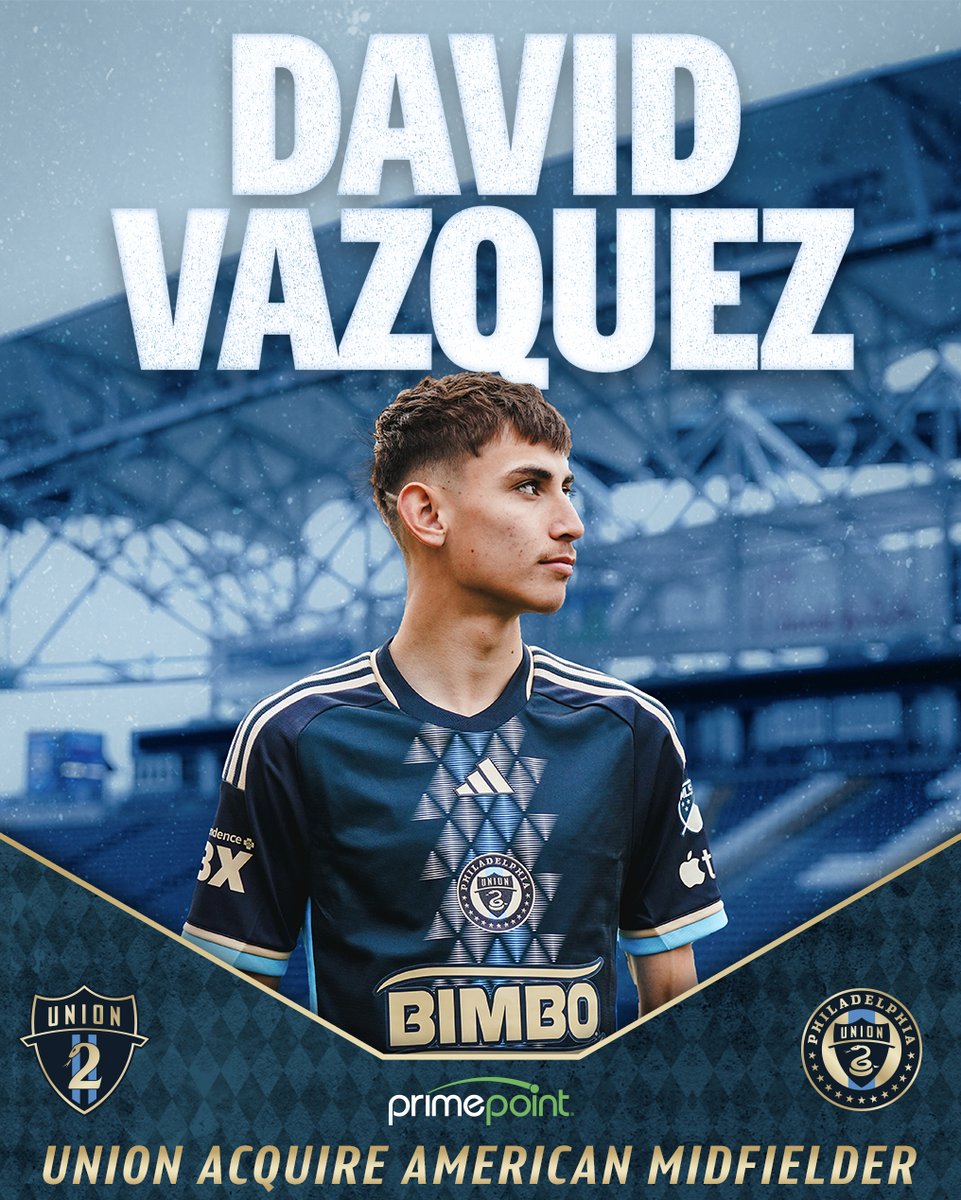 🚨 HOMEGROWN SIGNING 🚨 Philadelphia Union have officially signed midfielder David Vazquez! 📝 philaunion.co/dvsigned #DOOP | @primepoint