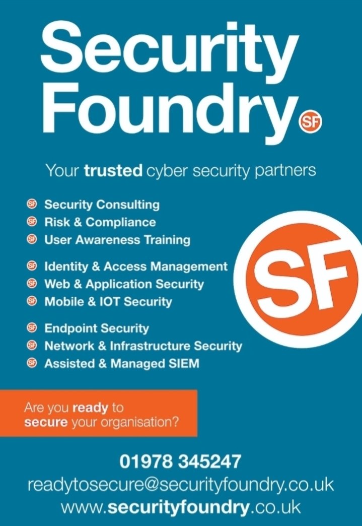 What do we do for business here in #NorthWales🏴󠁧󠁢󠁷󠁬󠁳󠁿 when it comes to #cybersecurity? 🤔 Take a wander around and find out...⬇️ Visit securityfoundry.co.uk Follow us here and over on #LinkedIn 👉 Give us a call☎️ Pop into the Foundry for a ☕ EASY AS 🥧 #trusted #partners