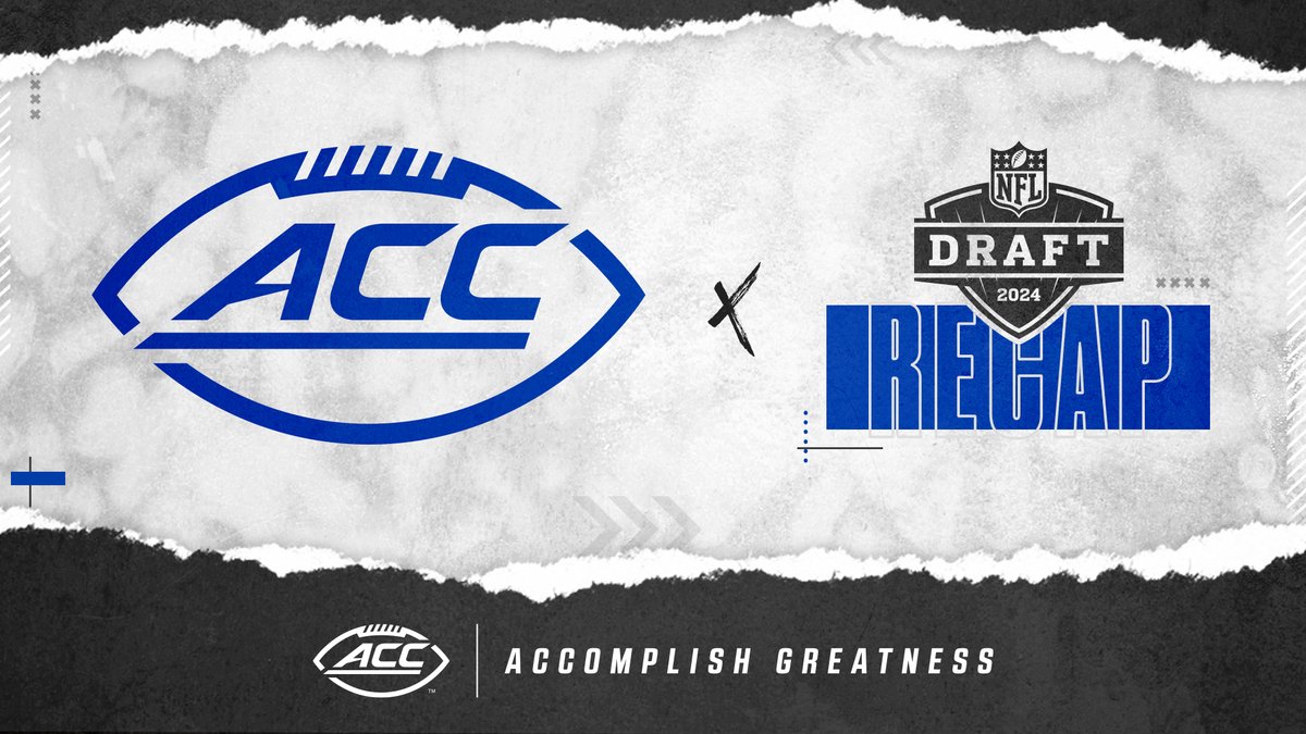 𝙄𝘾𝙔𝙈𝙄: The ACC finished with 41 #NFLDraft picks - the most from the conference since 2021. 📰 theacc.co/24nfldraftrecap | #AccomplishGreatness