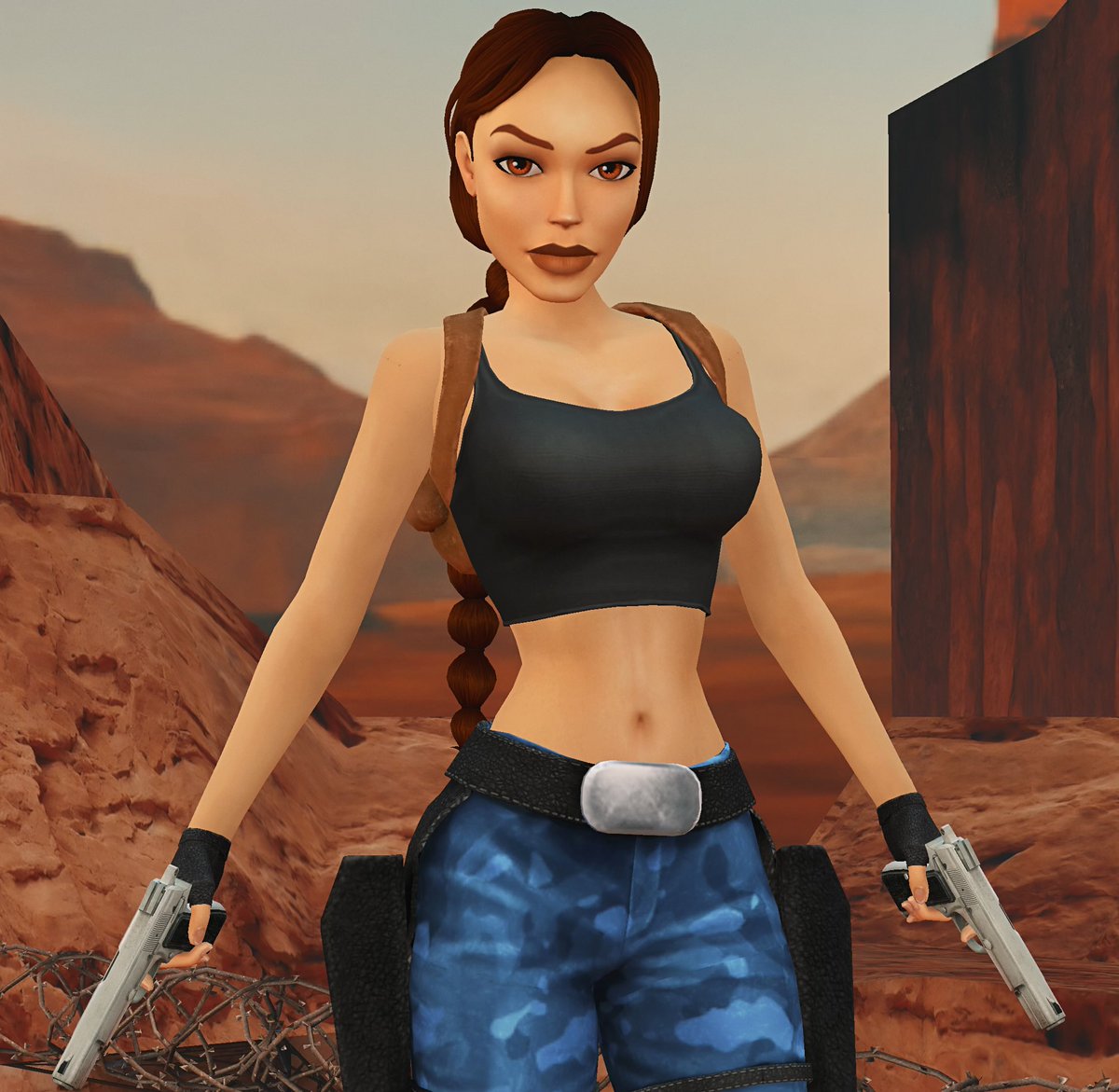 Lara Croft in Tomb Raider III Remastered