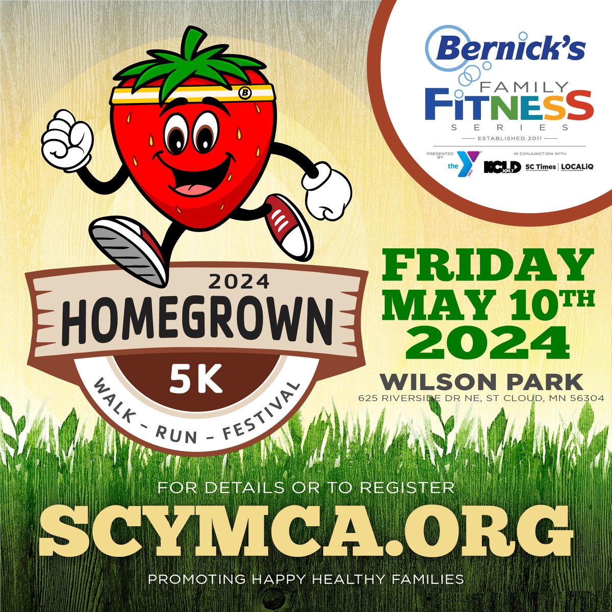 🏃‍♀️🏃‍♂️ Have you signed up yet for the Homegrown 5K and Festival at Wilson Park? Enjoy a craft fair and farmers market, paired with a FREE community concert. All of this centered around our 5K, 2 Mile, and Kids Run. Register now: bernicks.co/4aAlQ4T