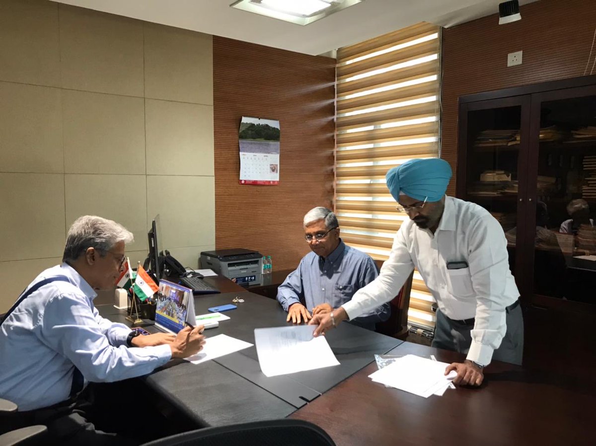 A momentous day in my academic journey to take over the charge of Director, IISER Mohali from Prof Purnananda Guptasarma in presence of Registrar Prof Jagdeep. Had enriching discussion with Deans n Heads to take IISERM to greater levels of excellence, relevance n global impact