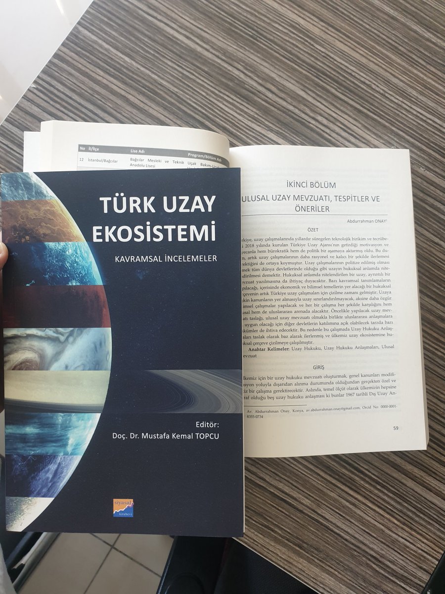 Yazarlarından olduğum ülkemizin Uzay alanında yazılmış en kapsamlı kollektif çalışması: Türk Uzay Ekosistemi