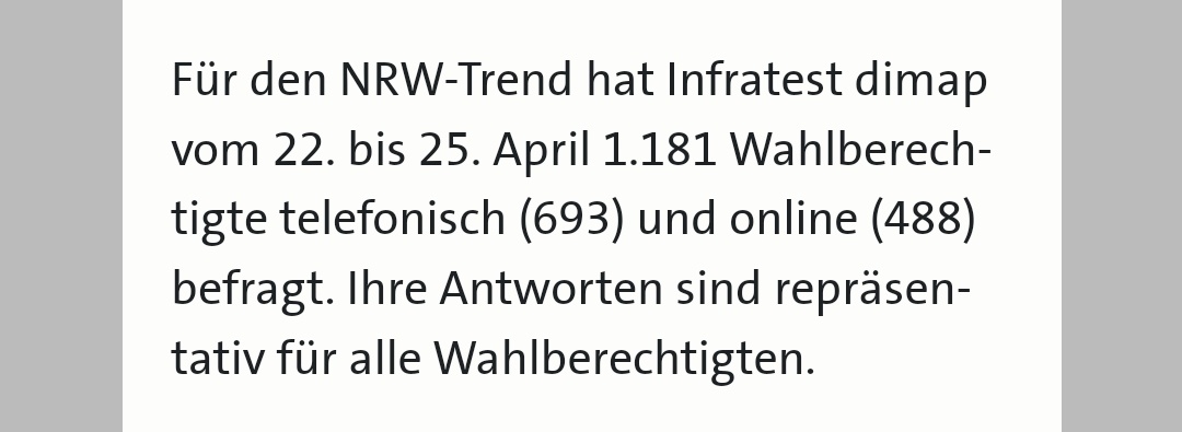 1181 Befragte - und damit gibt ihr an? Zuviel 🥦 gehabt? #AfD #Gruene #Wahlen