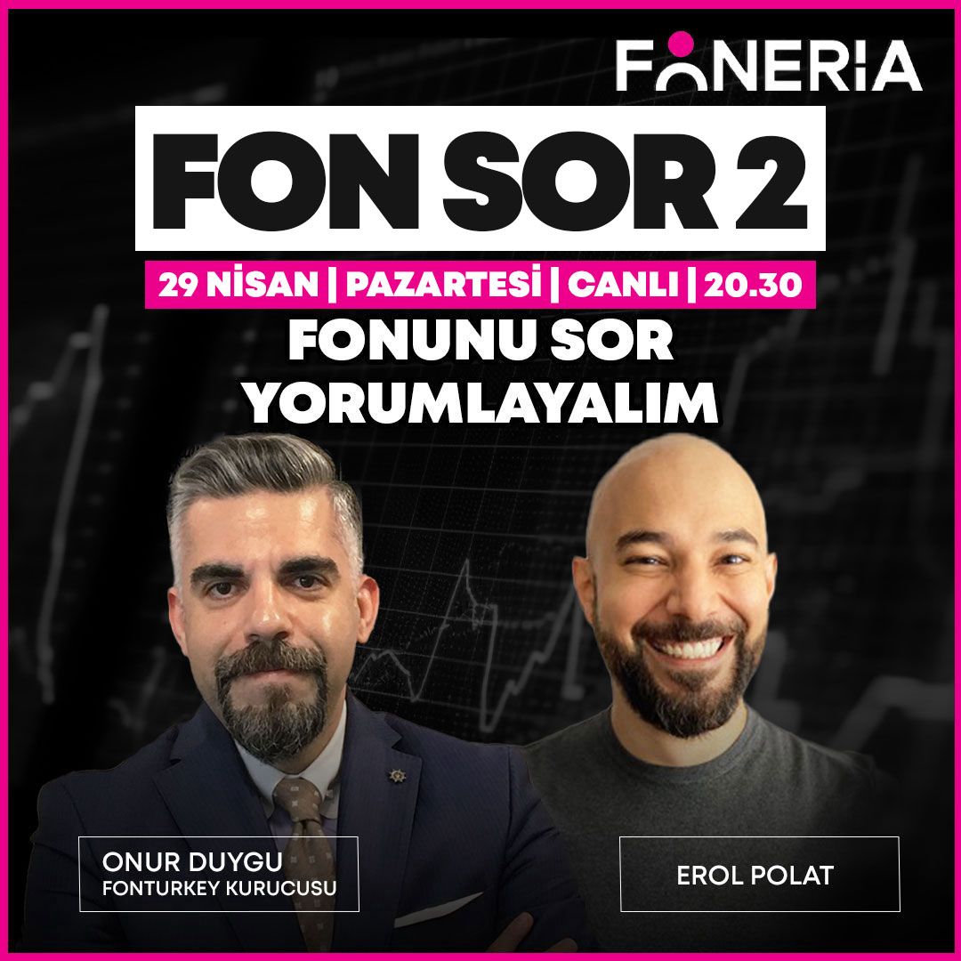 📊 Hangi fonu merak ediyorsunuz? Siz sorun, biz canlı yayınımızda yanıtlayalım!  “Fon Sor” serimiz bu akşam Onur Duygu ve Erol Polat ile devam ediyor. Yorumlara sorularınızı yazın, canlı yayınımızda yanıtlayalım. 📅 29 Nisan 2024 ⏰ 20:30 📺 Foneria TV Canlı…