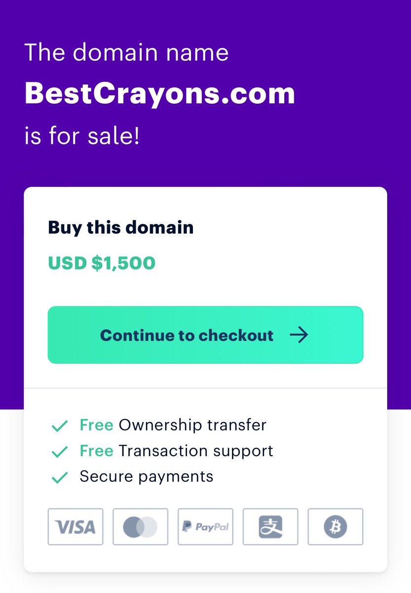 BestCrayons.com  🖍️

Premium #domainname now available for sale at just $1500 Only

Hurry get before it’s gone! 🚀

 🎨 #DomainForSale #Crayons #DomainNameForSale #domainsforsale #domains #Domainsold #Domainsale