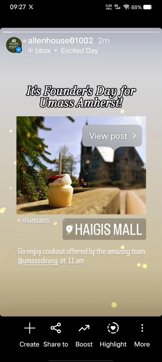 Check out today's Umass Event:
instagram.com/stories/allenh…

#Amherst #Foundersday
#umassdining