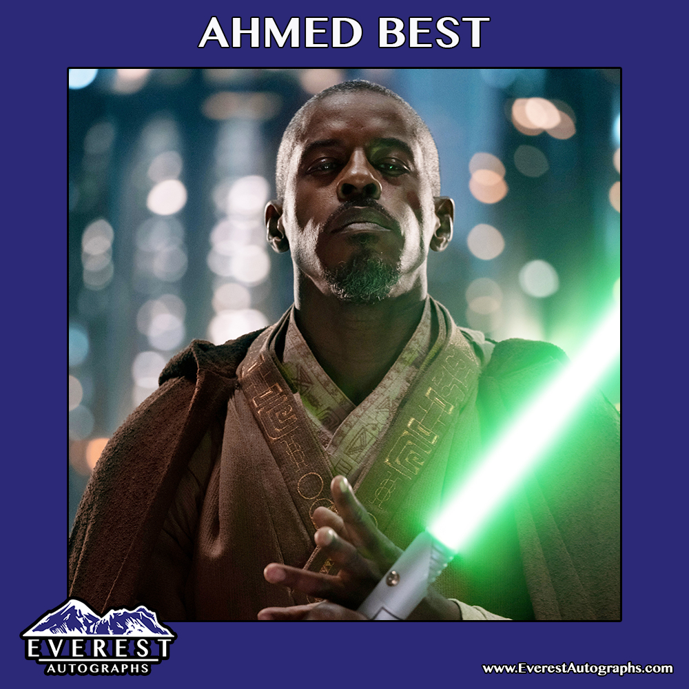 Pre-Sales for our upcoming private signing with #AhmedBest are now live at EverestAutographs.com! Select from over 70 different images, or mail your own items in to be signed. Orders will be taken through 6/2 & all Send-In items must arrive by 6/5. #EverestAutographs #StarWars