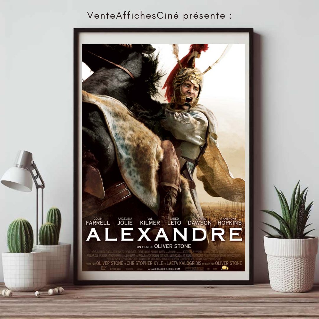 Affiche 40x60cm
Pliée

Alexandre
5 janvier 2005 en salle
De Oliver Stone
Avec Colin Farrell, Angelina Jolie, Val Kilmer
Titre original Alexander

#VenteAffichesCinema #Alexandre #Biopic #Historique #OliverStone #ChristopherKyle #ColinFarrell #AngelinaJolie #ValKilmer #Alexander