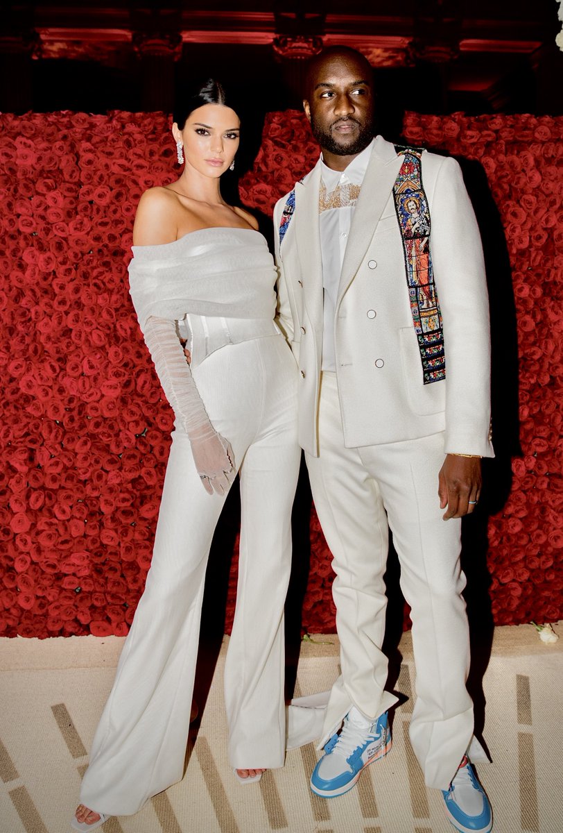 kendall at the 2018 met gala wearing off-white